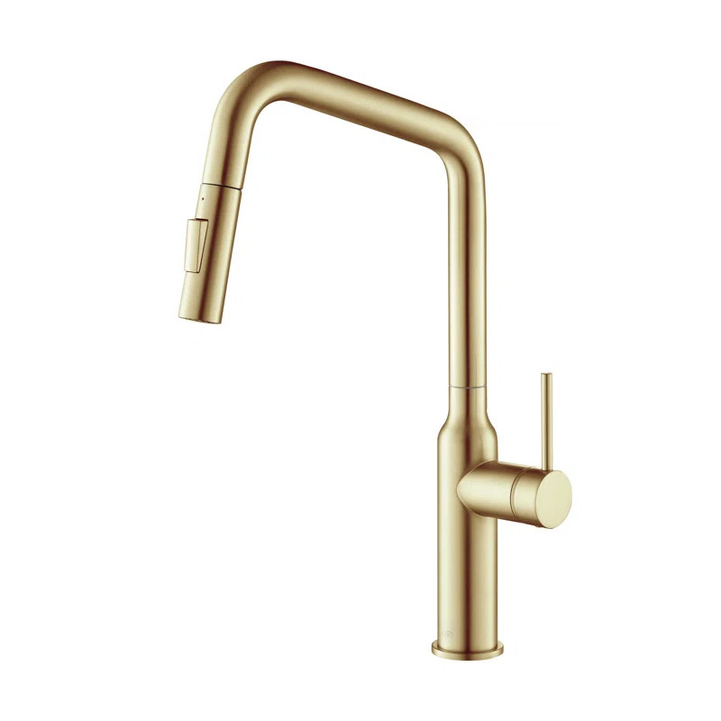 Macon Pull Down Single Handle Kitchen Faucet with Accessories | Birch Lane