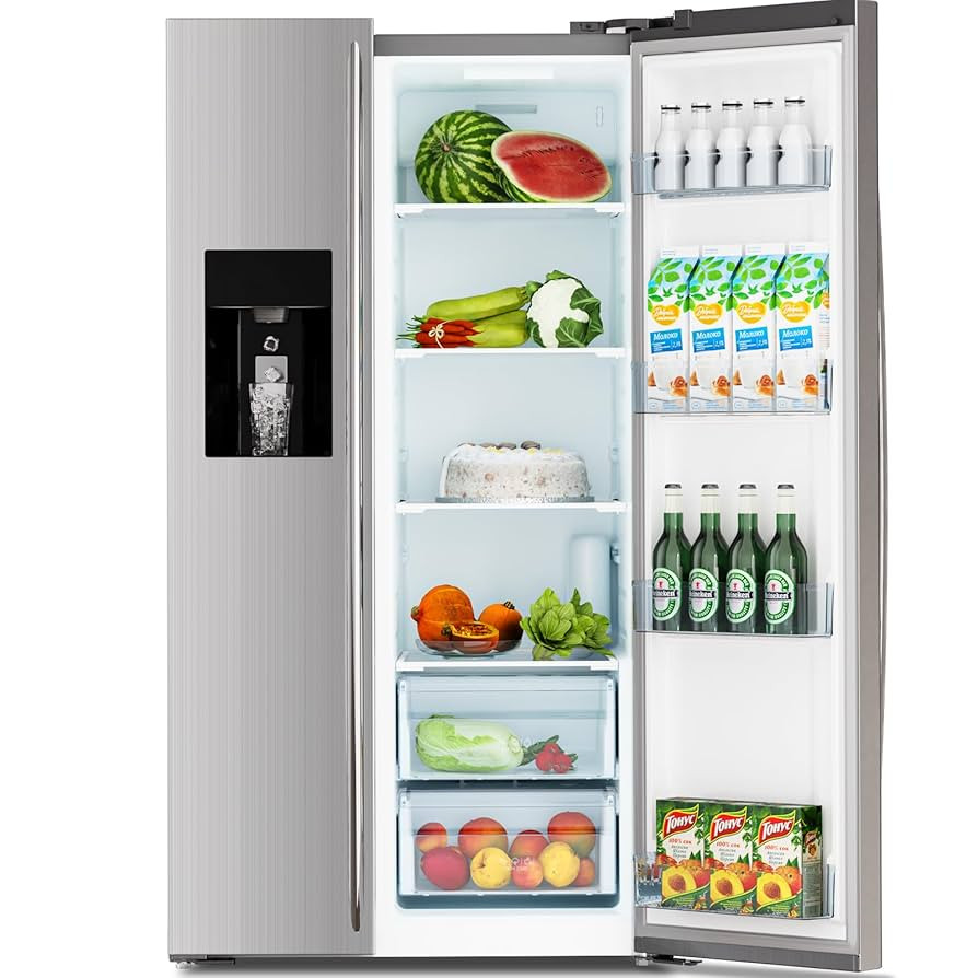 Antarctic Star 2 French Door Refrigerator Fridge, with Side Freezer &Water Dispensor,Nugget Ice M... | Amazon (US)