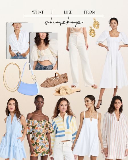 Shopbop sale favorites for spring & summer! Resort wear / vacation outfit / flats / spring top / sun dress / white dress / white denim / resort outfit / sandals 

#LTKstyletip #LTKSeasonal #LTKsalealert