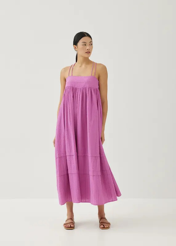 Bryle Textured Cotton Midaxi Dress | Love, Bonito USA