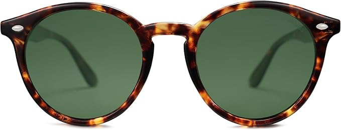 SOJOS Retro Round Polarized Sunglasses for Women Men Classic Vintage Sunnies | Amazon (US)