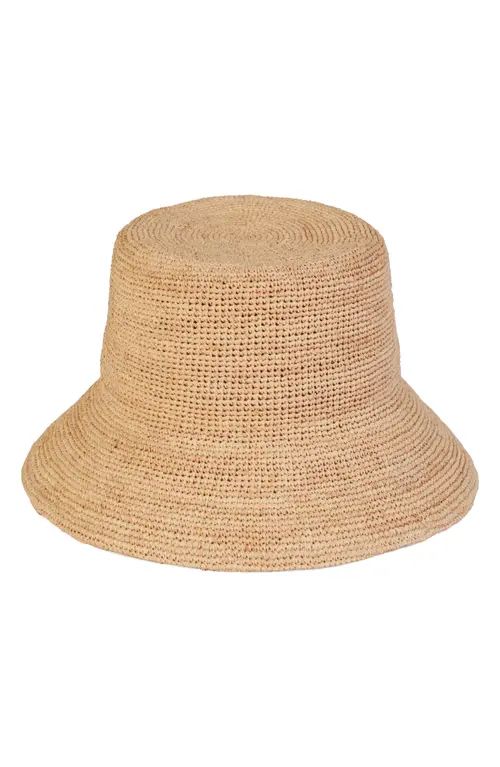 Lack of Color The Inca Raffia Bucket Hat in Natural at Nordstrom, Size Small | Nordstrom