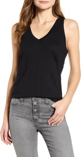 Caslon® Double V Knit Tank Top | Nordstromrack | Nordstrom Rack