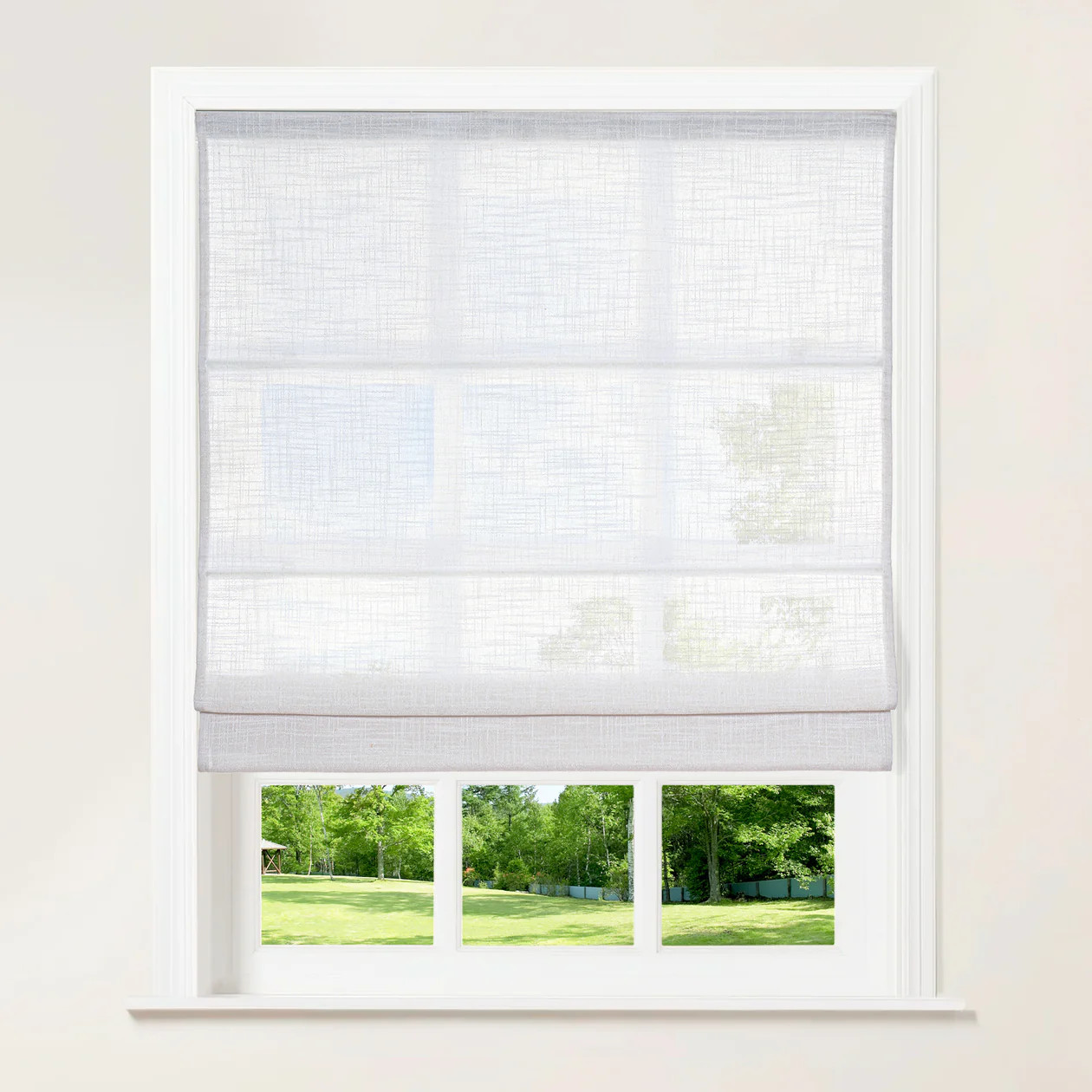 Lille Linen Roman Shades for Windows Custom Cordless Blackout Shades | Homerilla