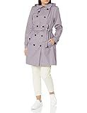 LONDON FOG Women's Double Breasted Trenchcoat, Lavender, XXL | Amazon (US)