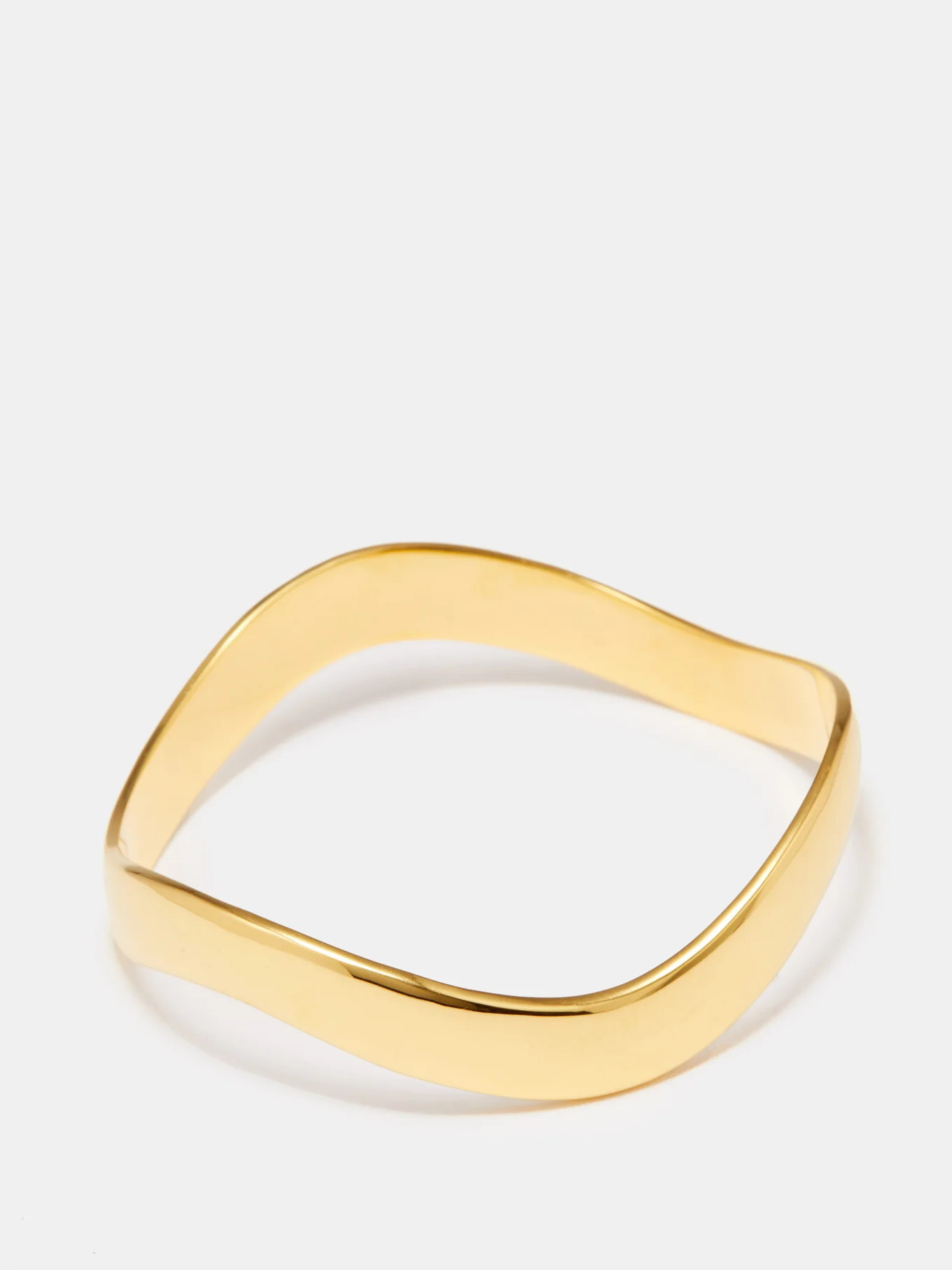 X Monikh Kaur 18kt gold-plated bangle | Daphine | Matches (UK)
