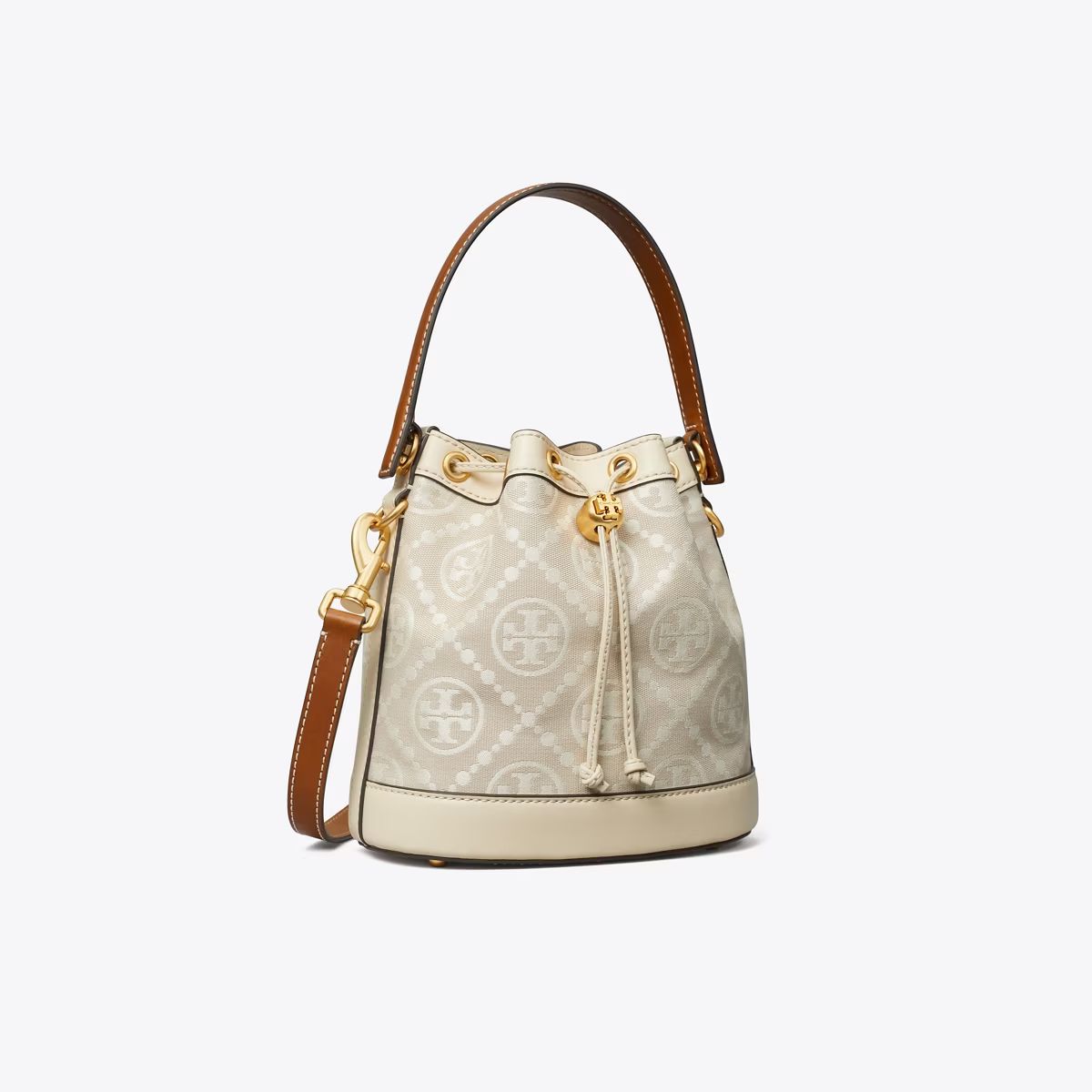 T Monogram Bucket Bag: Women's Designer Crossbody Bags | Tory Burch | Tory Burch (US)