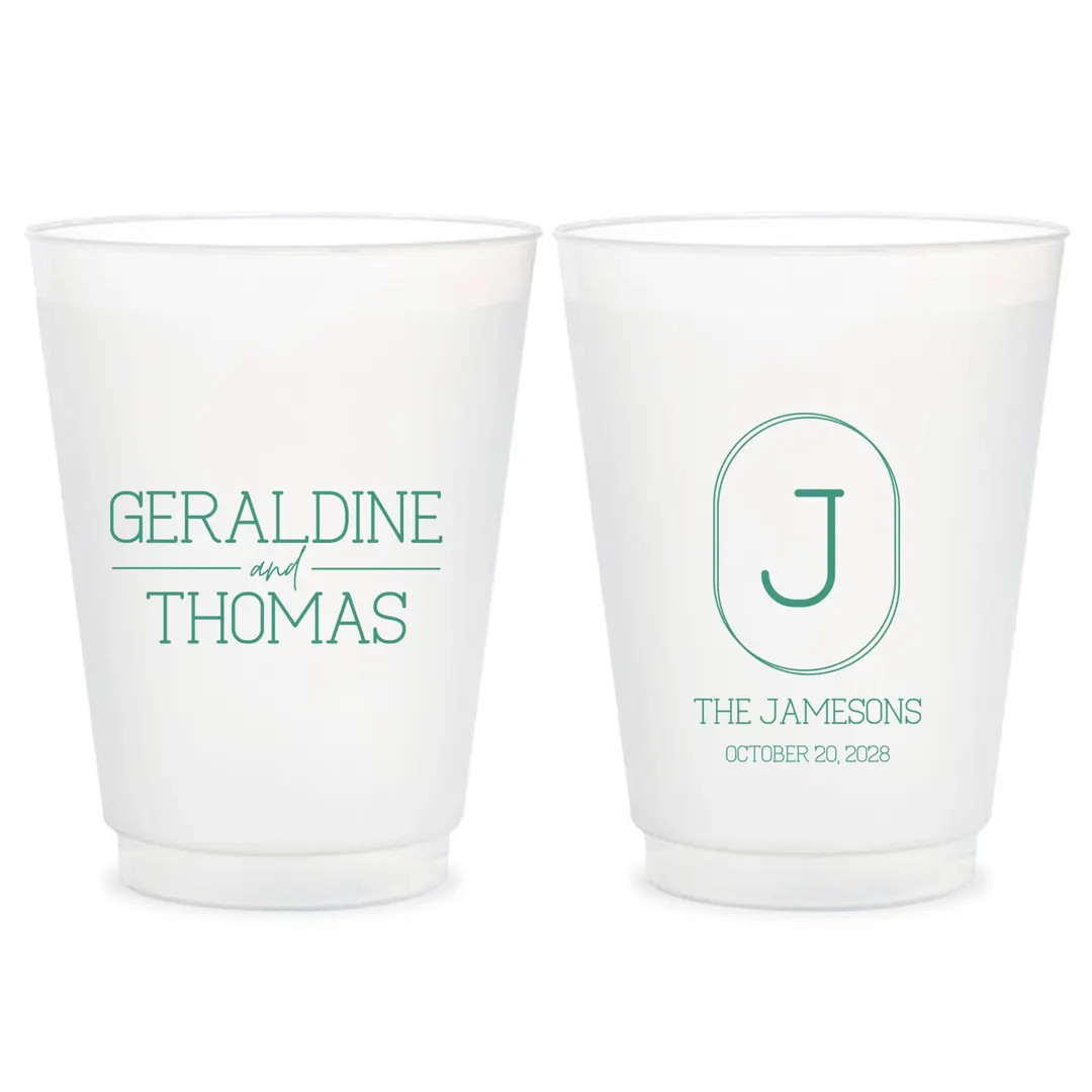 Custom Frosted Cups Wedding Favors, Personalized Frosted Cups Wedding Favors, Custom Wedding Fros... | Etsy (US)