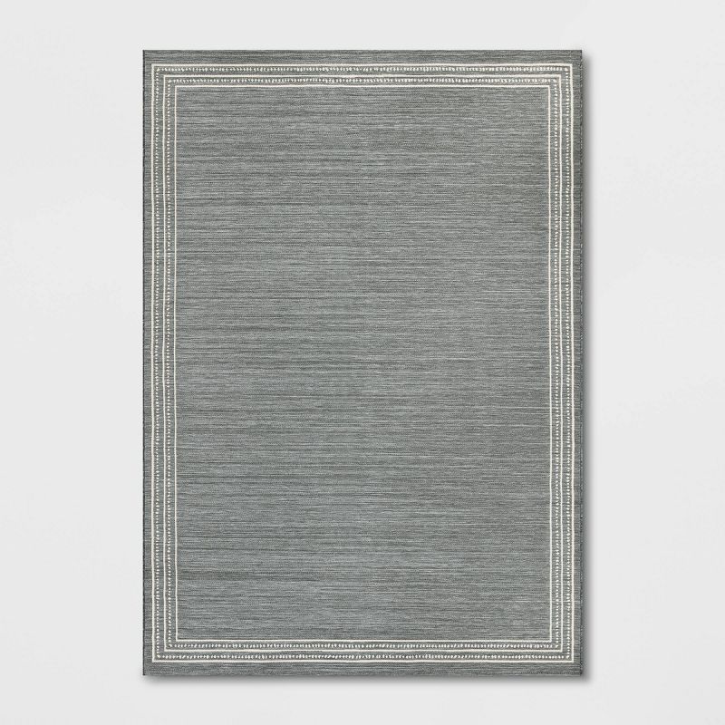 Casual Border Outdoor Rug Gray - Threshold™ designed with Studio McGee | Target