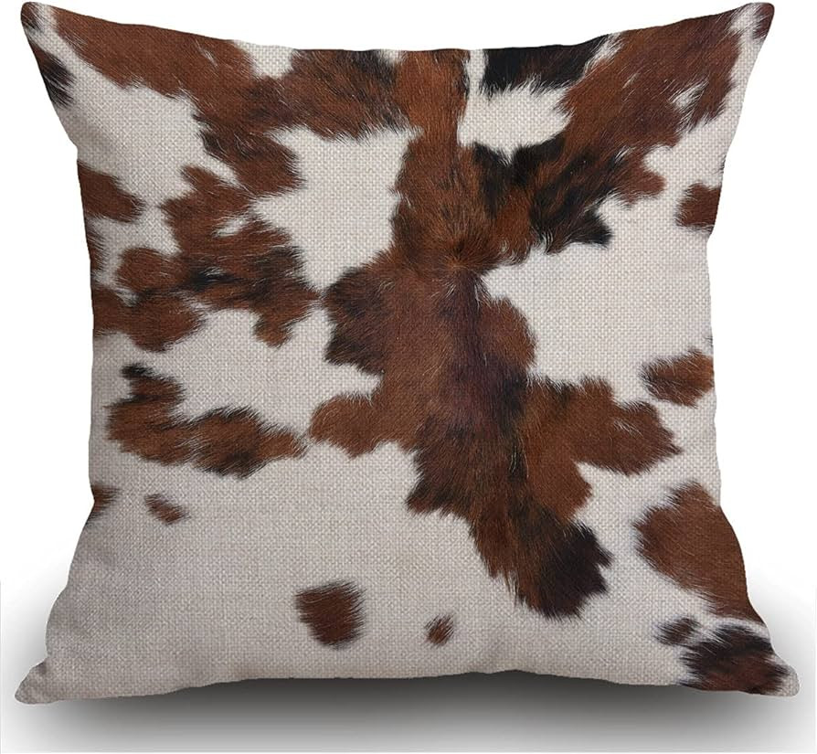 Smooffly Dirty Dot Cushion Covers, Animal fur grunge hair surface rough spots Farmhouse Pattern C... | Amazon (UK)