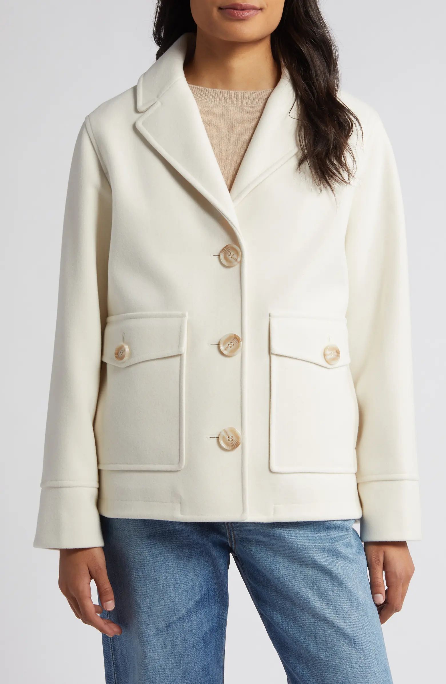 Sam Edelman Patch Pocket Short Coat | Nordstrom | Nordstrom