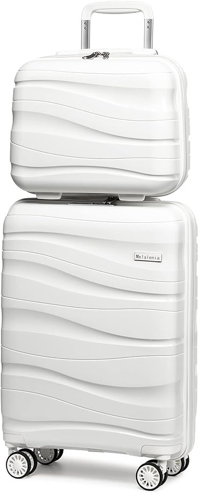 Melalenia Luggage Carry On Suitcase, PP Material Suitcase with Spinner Wheels,TSA Luggage Locks 2... | Amazon (US)