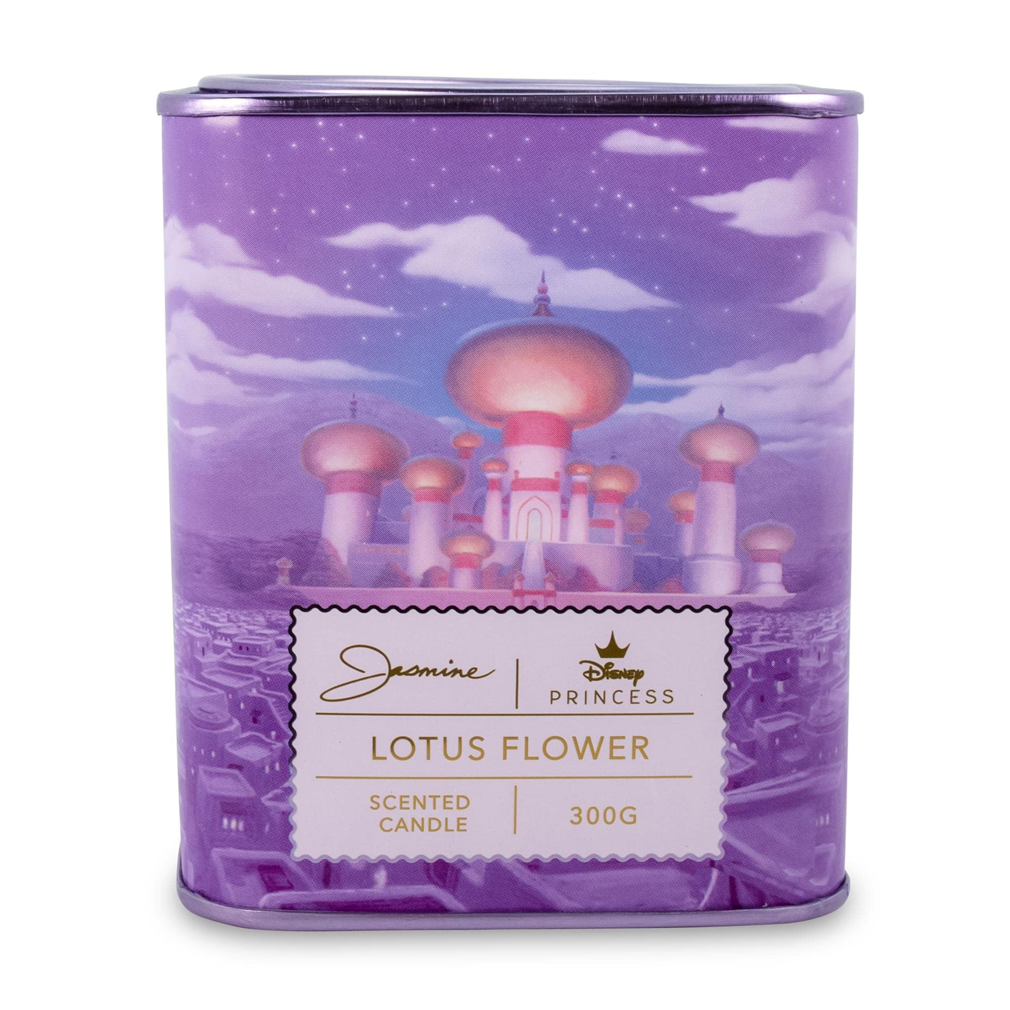Disney Princess Home Collection Jasmine 11-Ounce Scented Tea Tin Candle with Water Lily Aromatic ... | Amazon (US)