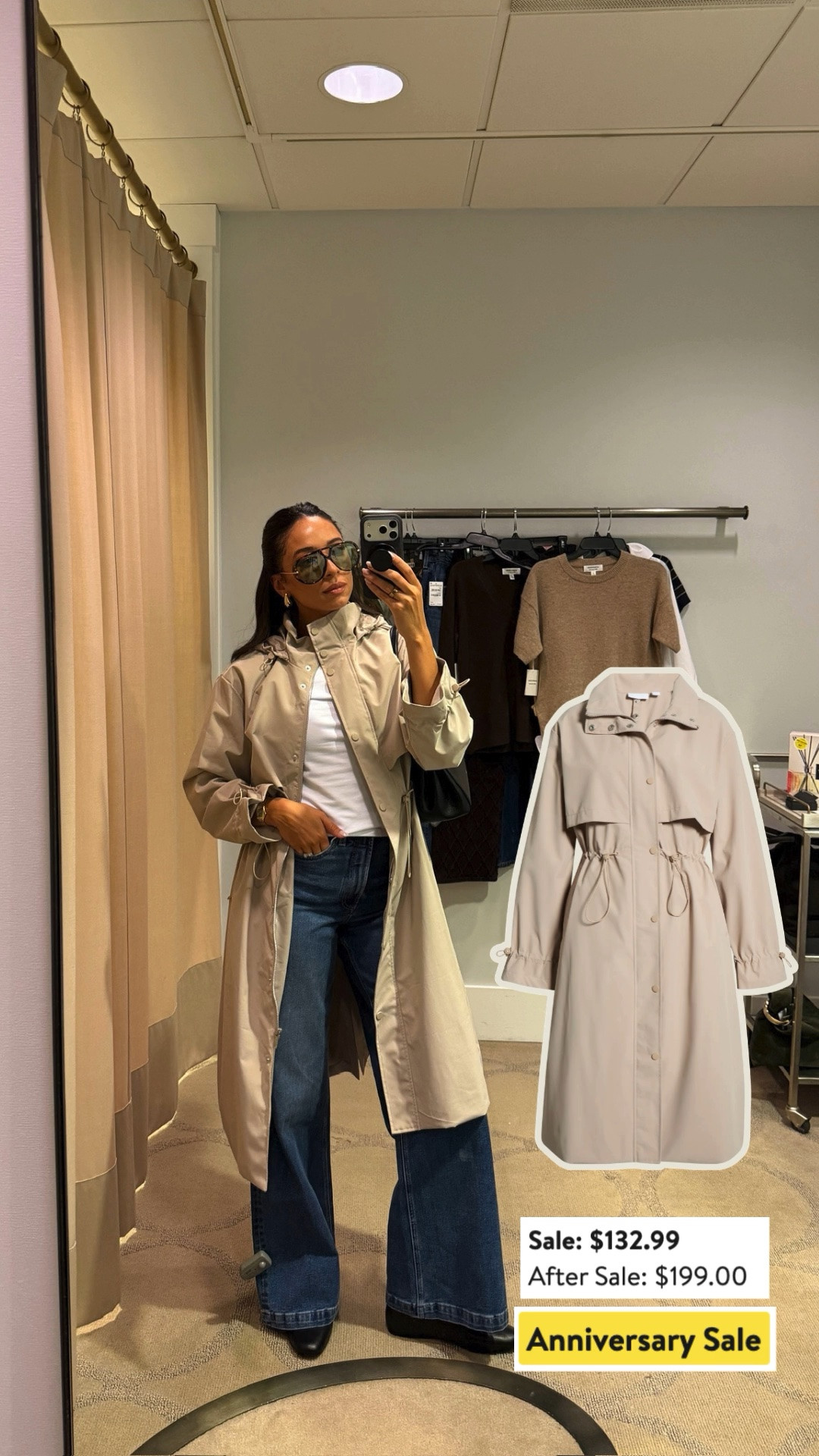30% OFF & still in stock 🍁🍂 Wearing size S white tee, size S trench coat (comes with a removable vest & in other colors), jeans fit tts 

fall outfit, fall fashion, nsale, nordstrom sale, nordstrom anniversary sale, nordstrom sale outfit, sale outfit, fall shoes, mom outfit, postpartum outfit, casual outfit, casual chic outfit, pistola jeans, designer jeans

#LTKSaleAlert #LTKSeasonal