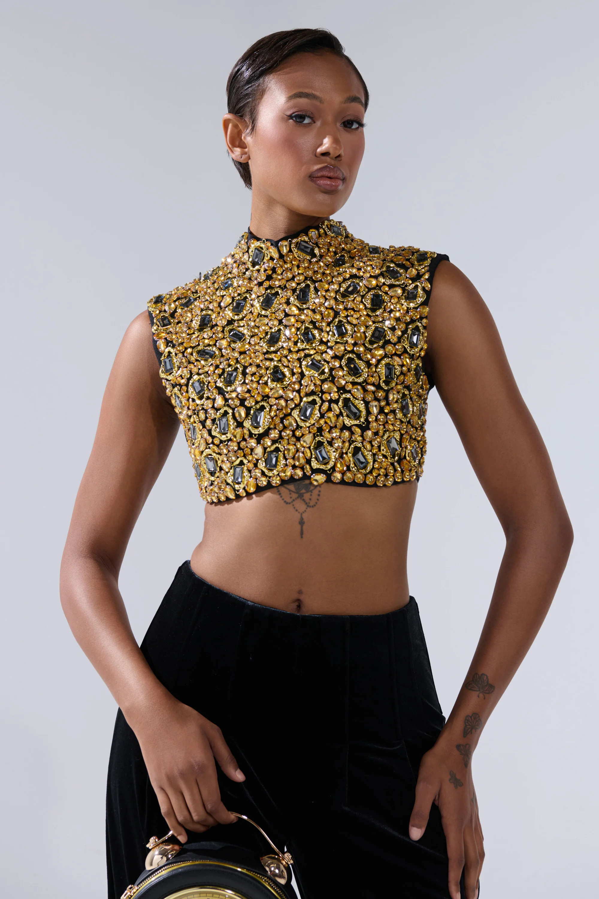 GOLDEN GLAM BLOUSE | AKIRA
