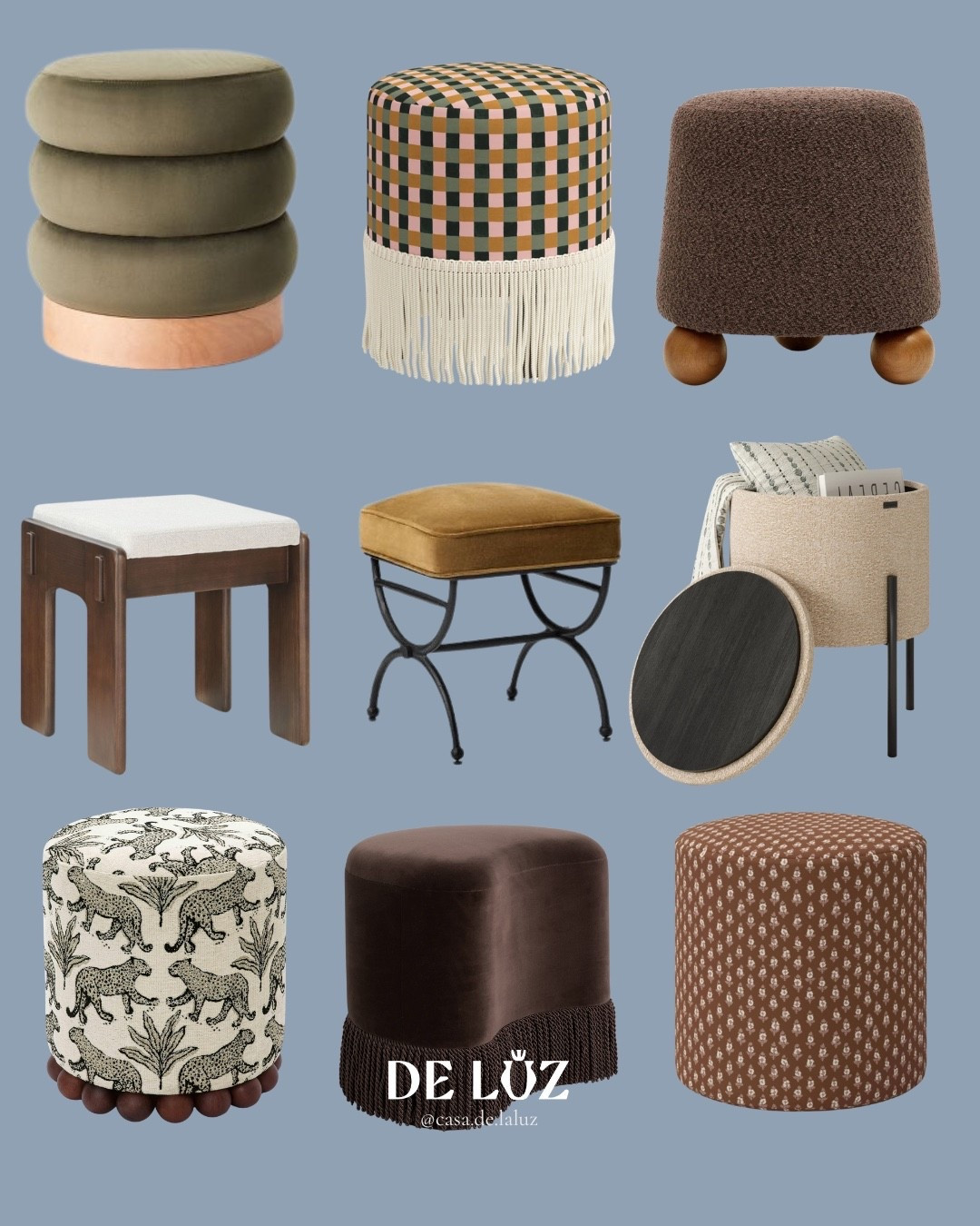 Ottomans I recommend as an interior stylist. Some of these options even have storage to hide all your kids or pets toys. I specially love the ones with fridge trims, they just add so much drama to a space. 

#LTKFamily #LTKStyleTip #LTKHome