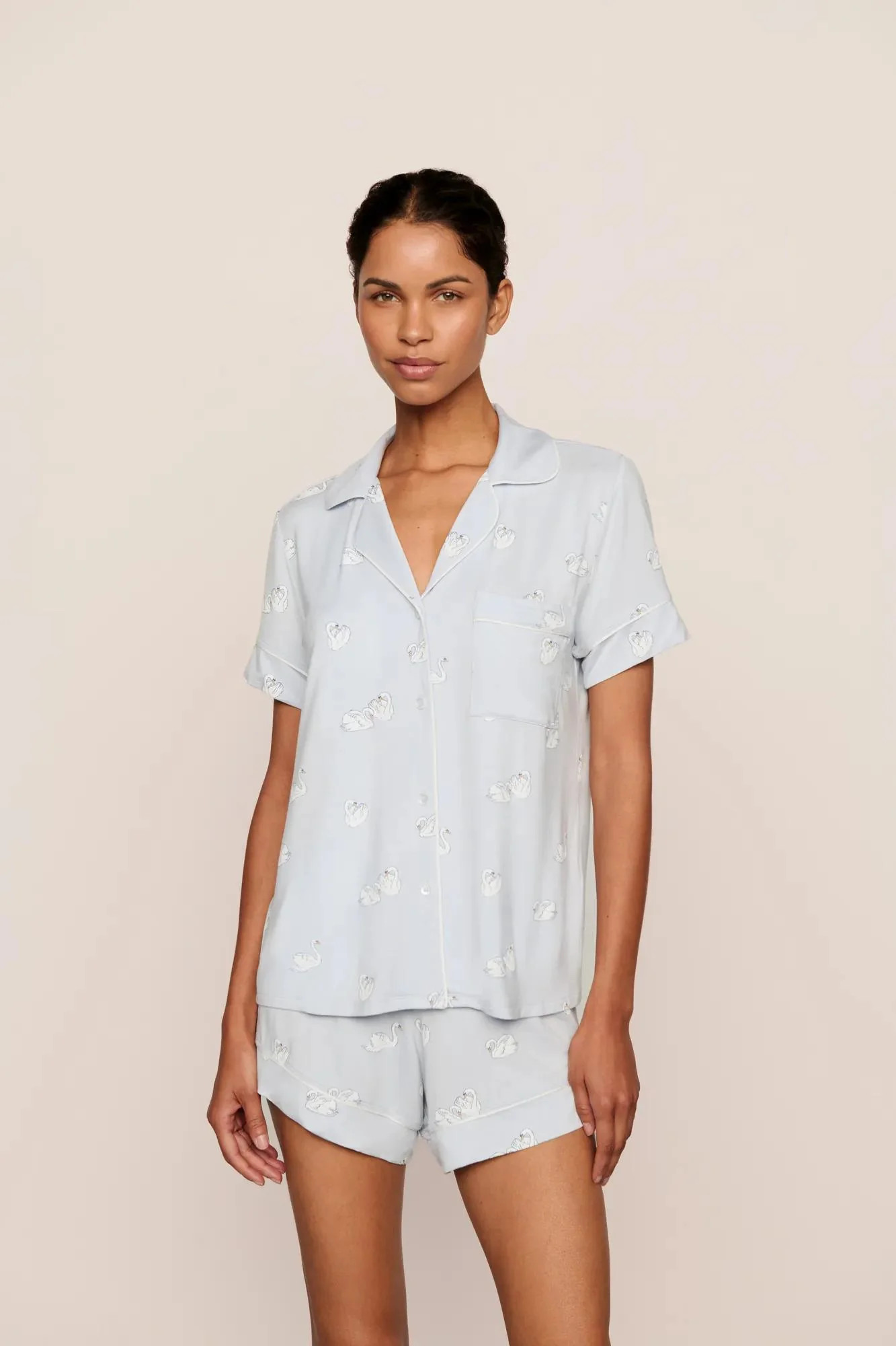 Gisele Printed TENCEL™ Modal Relaxed Short PJ Set | Eberjey