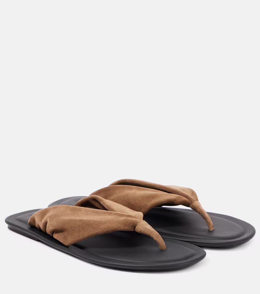 Brunello Cucinelli Suede thong sandals | Mytheresa (US/CA)