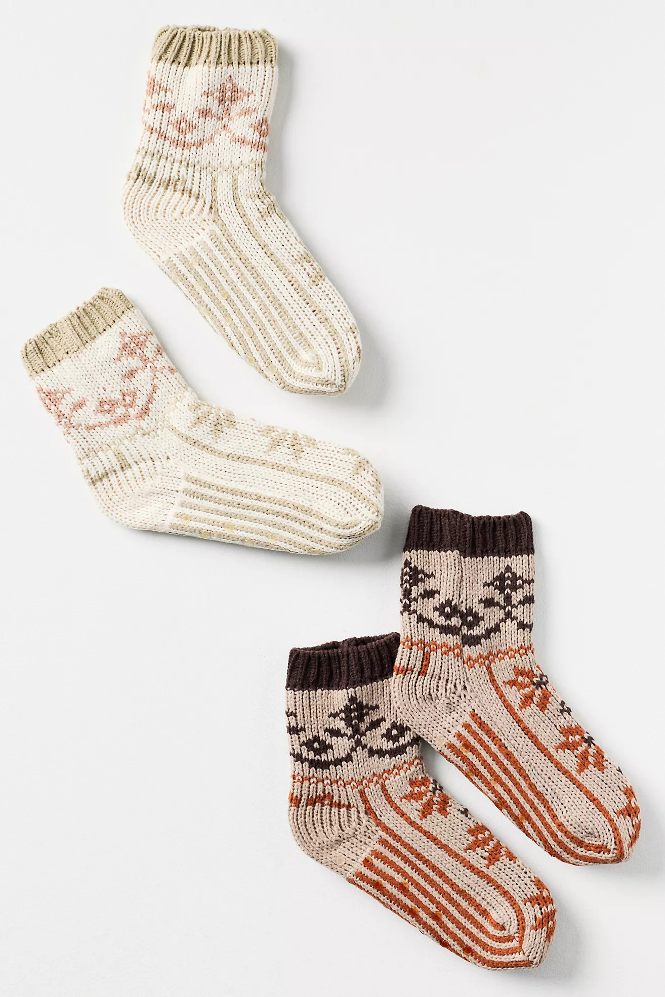 Lemon Fairisle Socks, Set of 2 | Anthropologie (US)
