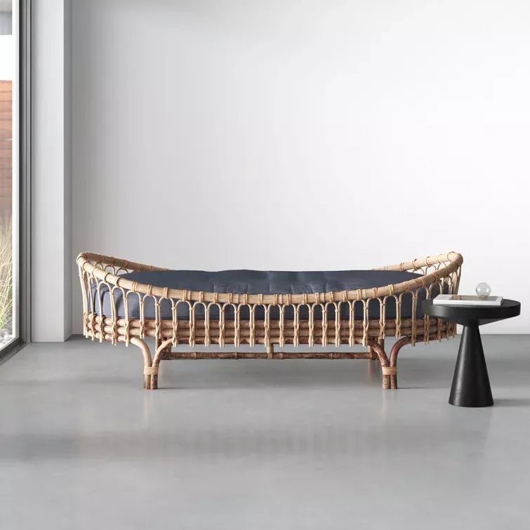 Aimee rattan store daybed with mattress