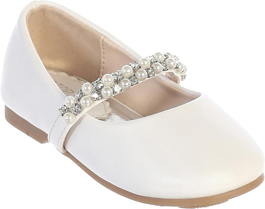 iGirlDress Infant Toddler Girls Straps Flower Girls Shoes (Size 1-8) | Amazon (US)