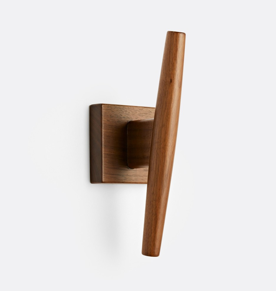 Shaw Single Walnut Hook | Rejuvenation