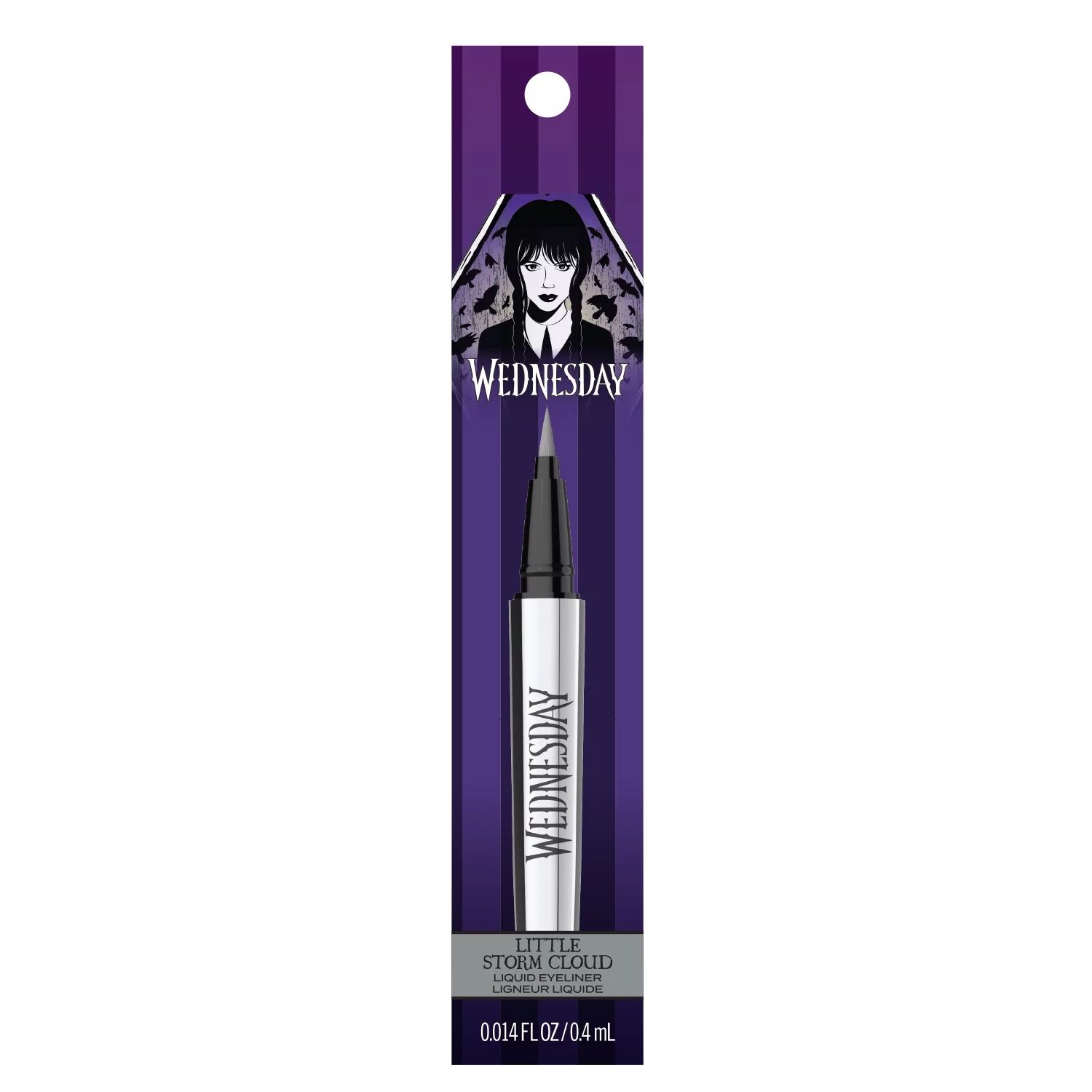 Hard Candy X Wednesday Addams Liquid eyeliner, LITTLE STORM CLOUD, Silver, 1oz. | Walmart (US)