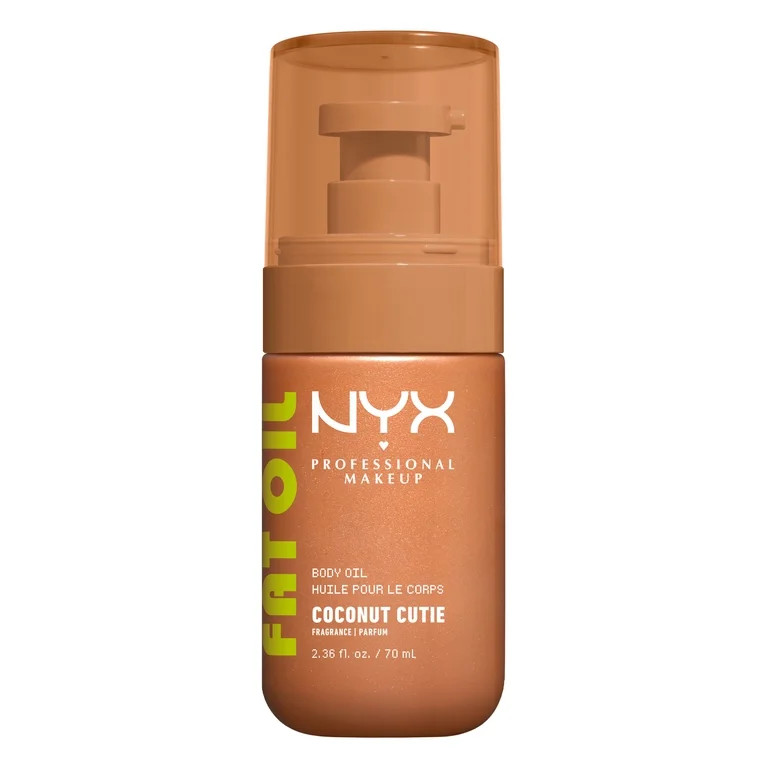 NYX Professional Makeup Fat Oil Fat Oil Body Oil, Coconut Cutie, 2.36 fl oz | Walmart (US)