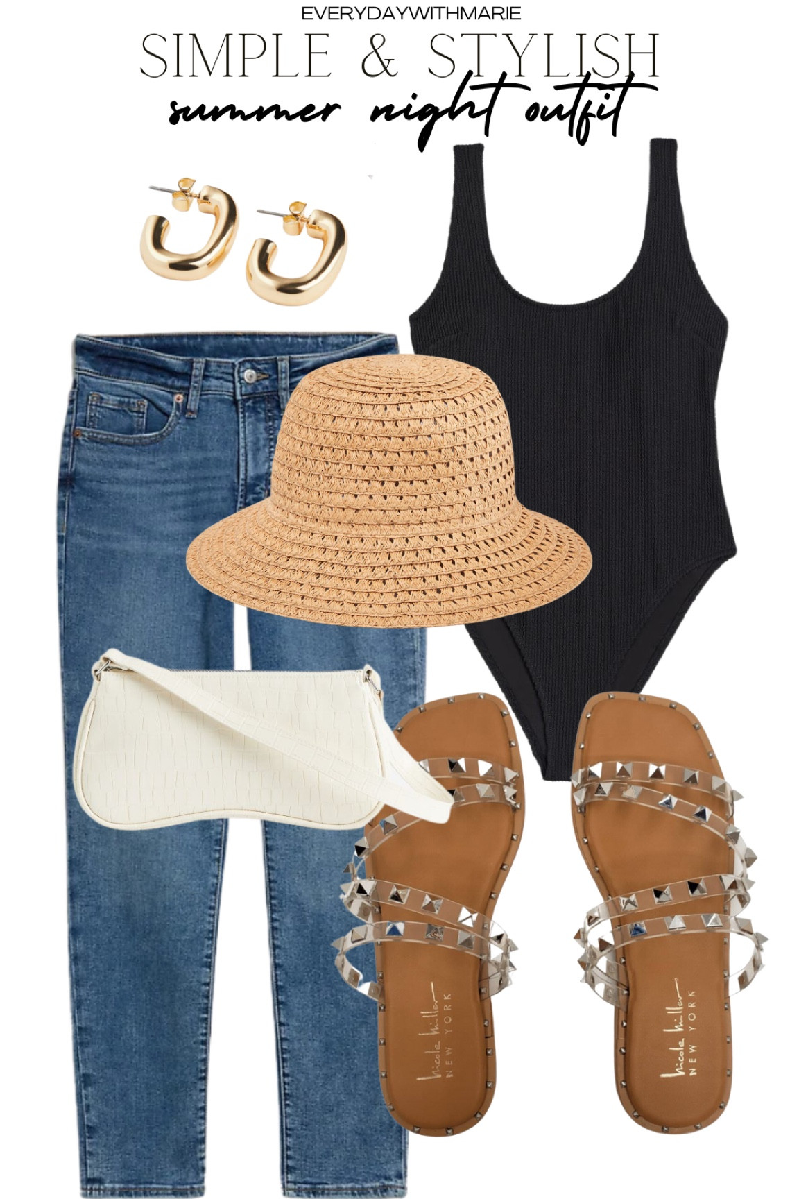 Perfect date night outfit for the summertime. Great for bbq’s — I love wearing my bathing suit as a bodysuit. It’s simple chic and comfortable. 

#LTKunder50 #LTKFind #LTKswim