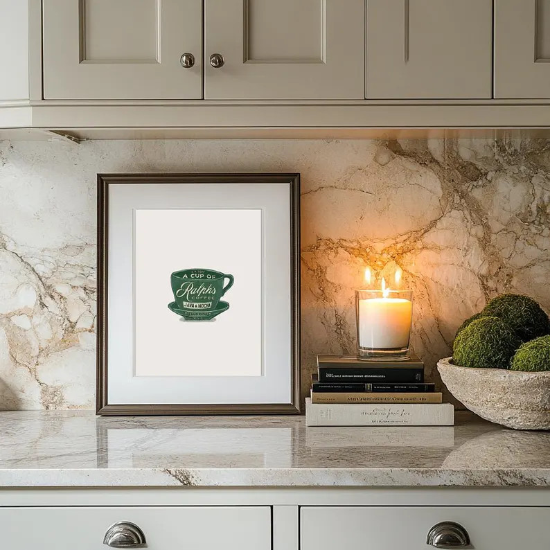 Ralph's Coffee New York City Original Illustrated Fine Art Print - Etsy | Etsy (US)