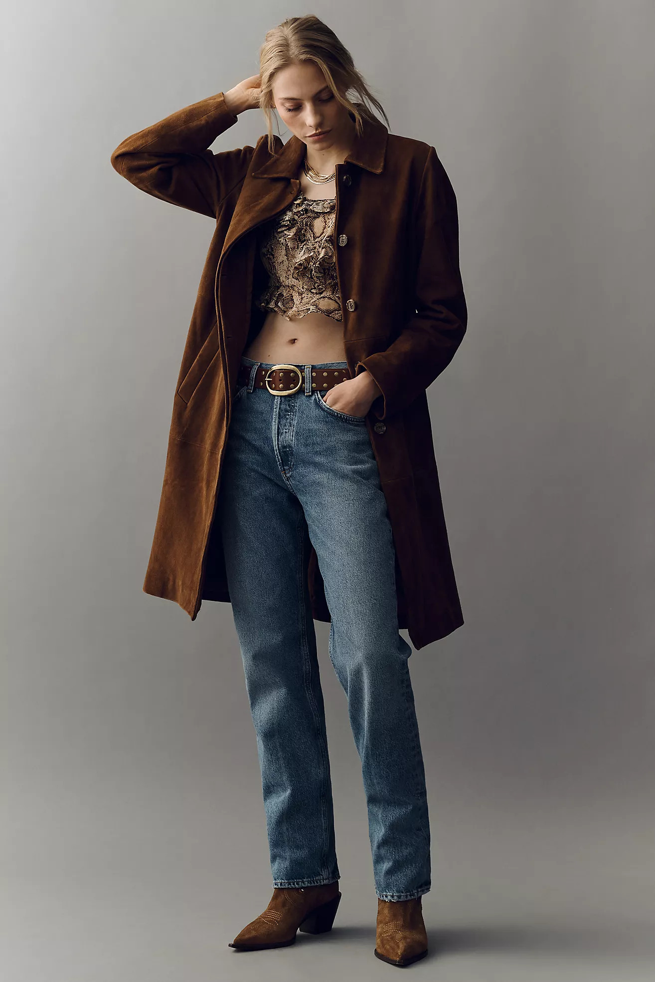 AGOLDE Lana High-Rise Straight-Leg Jeans | Anthropologie (US)