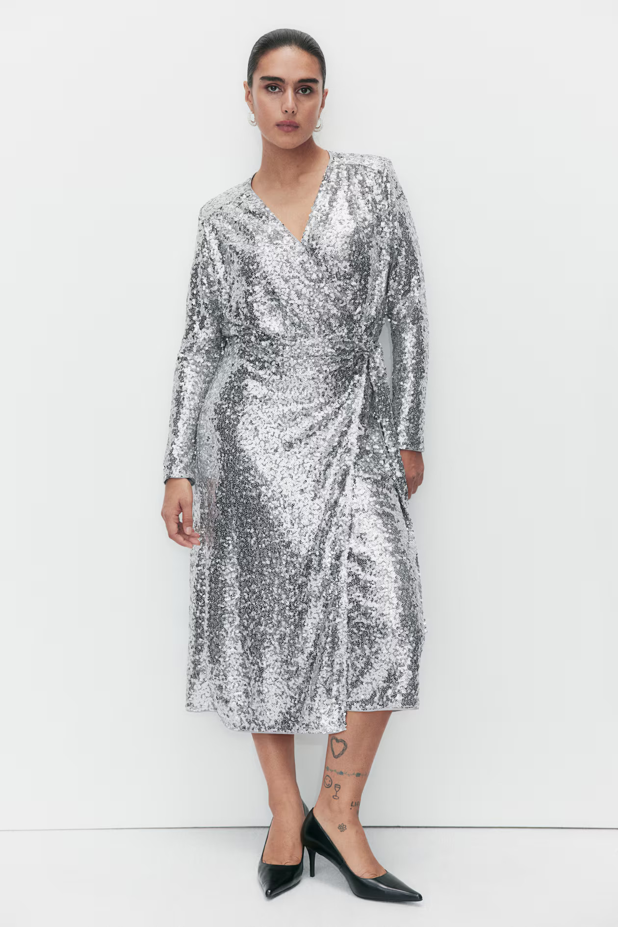 Sequined Wrap Dress | H&M (US + CA)