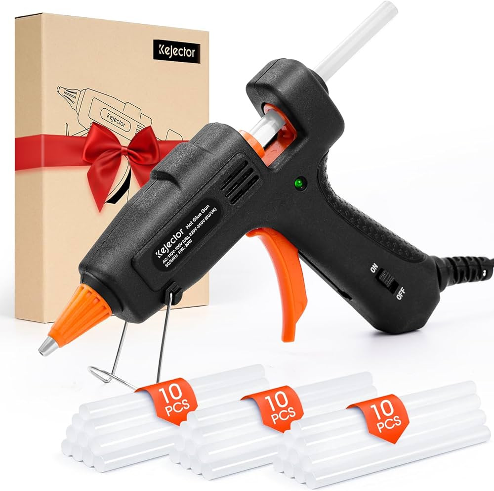 Hot Glue Gun, Fireproof Small Hot Glue Gun Kit with 30 Glue Sticks, Mini Hot Glue Gun 7 * 120 mm ... | Amazon (US)