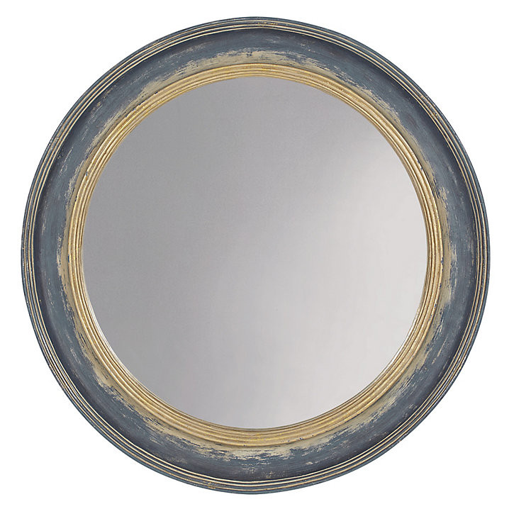 Cassidy Mirror with Distressed Blue Finish & Antique Gold Accents | Ballard Designs, Inc.