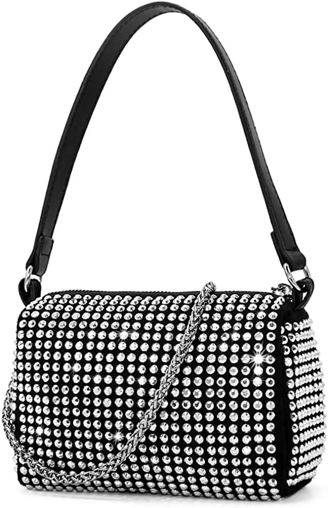 TANOSII Rhinestones Evening Bag Crystals Clutch Women's Handbag Bling Bling Purse Party Crossbody... | Amazon (US)