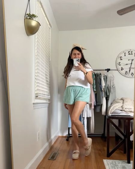 The boxer short trend is popping up all over TikTok and I’ve seen some of my Fashion friends style a boxer short already! I provided some options in case you wanted to jump on this casual look! BrandiKimberlyStyle Trendy Summer trends, fashion ideas Green Women Boxer shorts 

#LTKstyletip