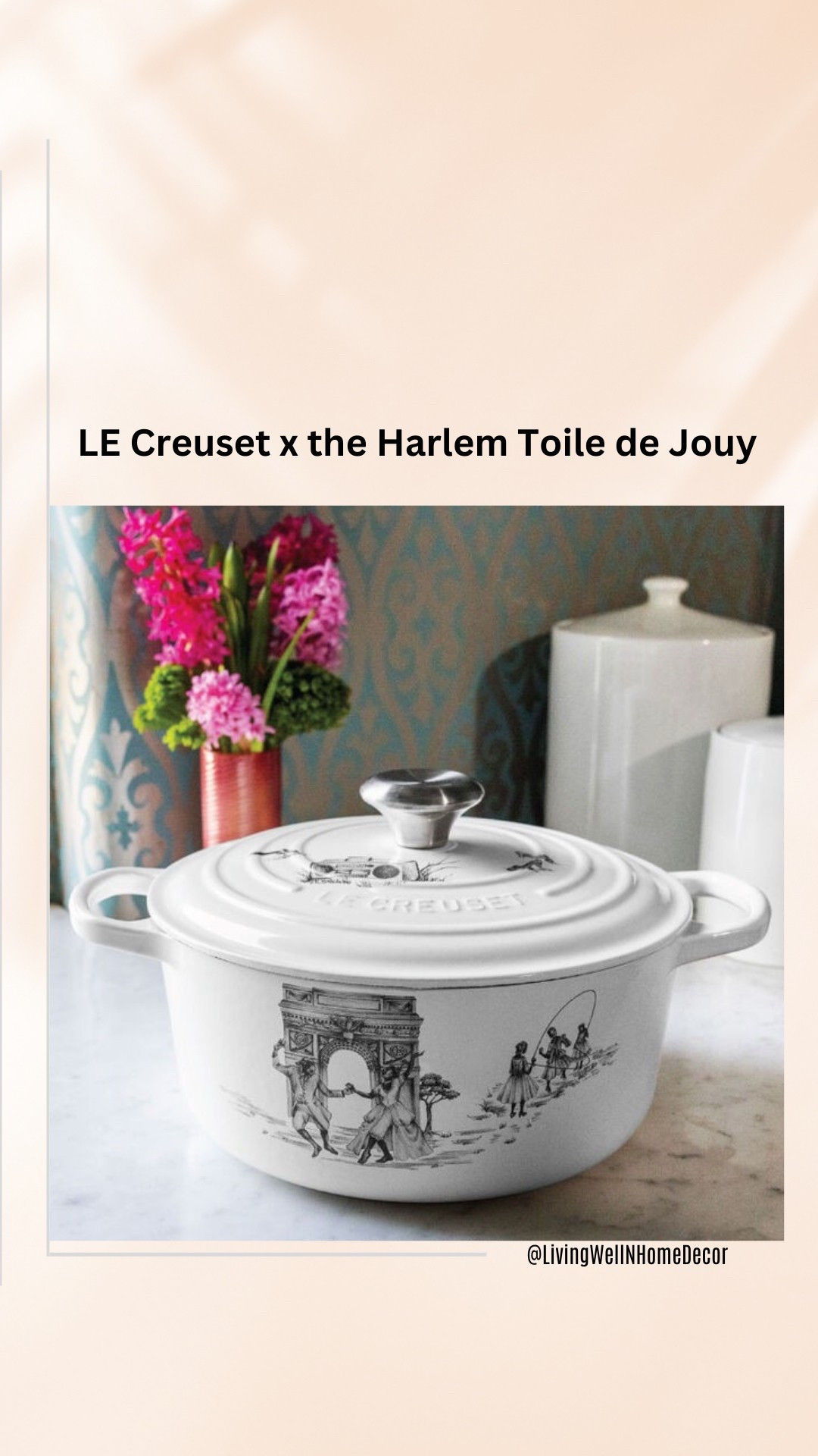 Harlem Toile de Jouy! 
Sheila Bridges x LE Creuset

#LTKOver40 #LTKHome #LTKSpringSale