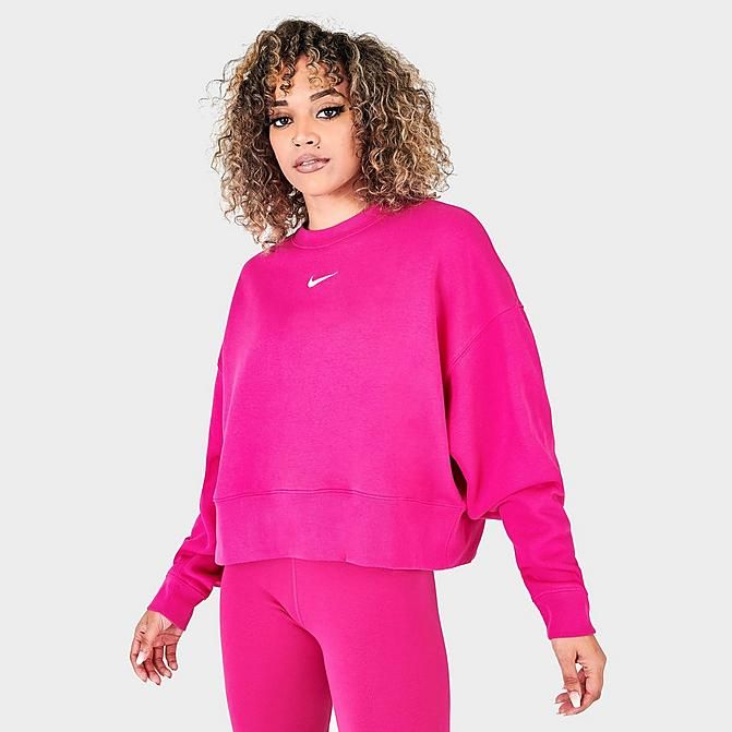 Women's Nike Sportswear Collection Essentials Oversized Fleece Crewneck Sweatshirt | Finish Line (US)