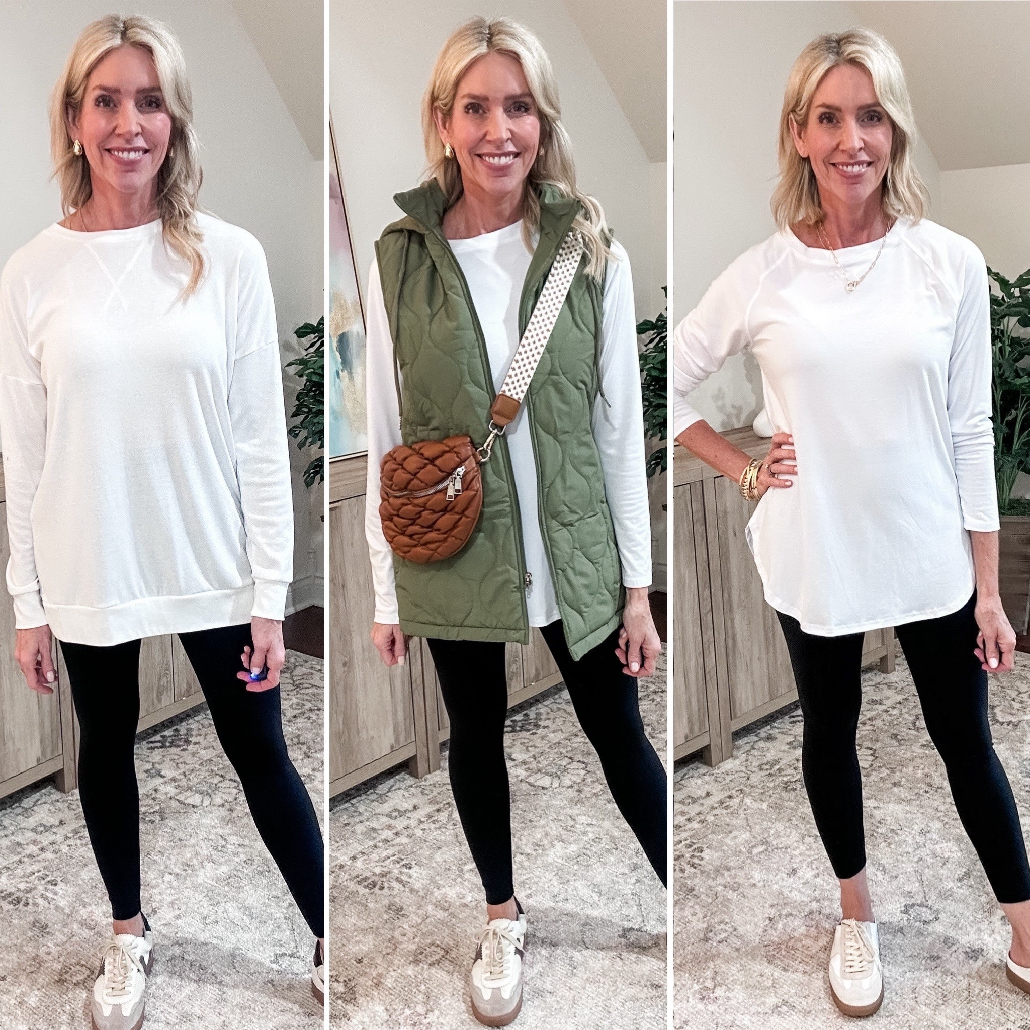 These Amazon tunics are a fave of mine, and for good reason, they cover the 🍑, are soft and cozy, plus it’s the perfect option to wear with leggings! I’m sharing 2 variations. One with a straight split hem, and one with a round hem. Thousands of positive reviews!

✨I sized up to a medium in both for a roomy feel. 

#LTKOver40 #LTKFindsUnder50 #LTKmomlife