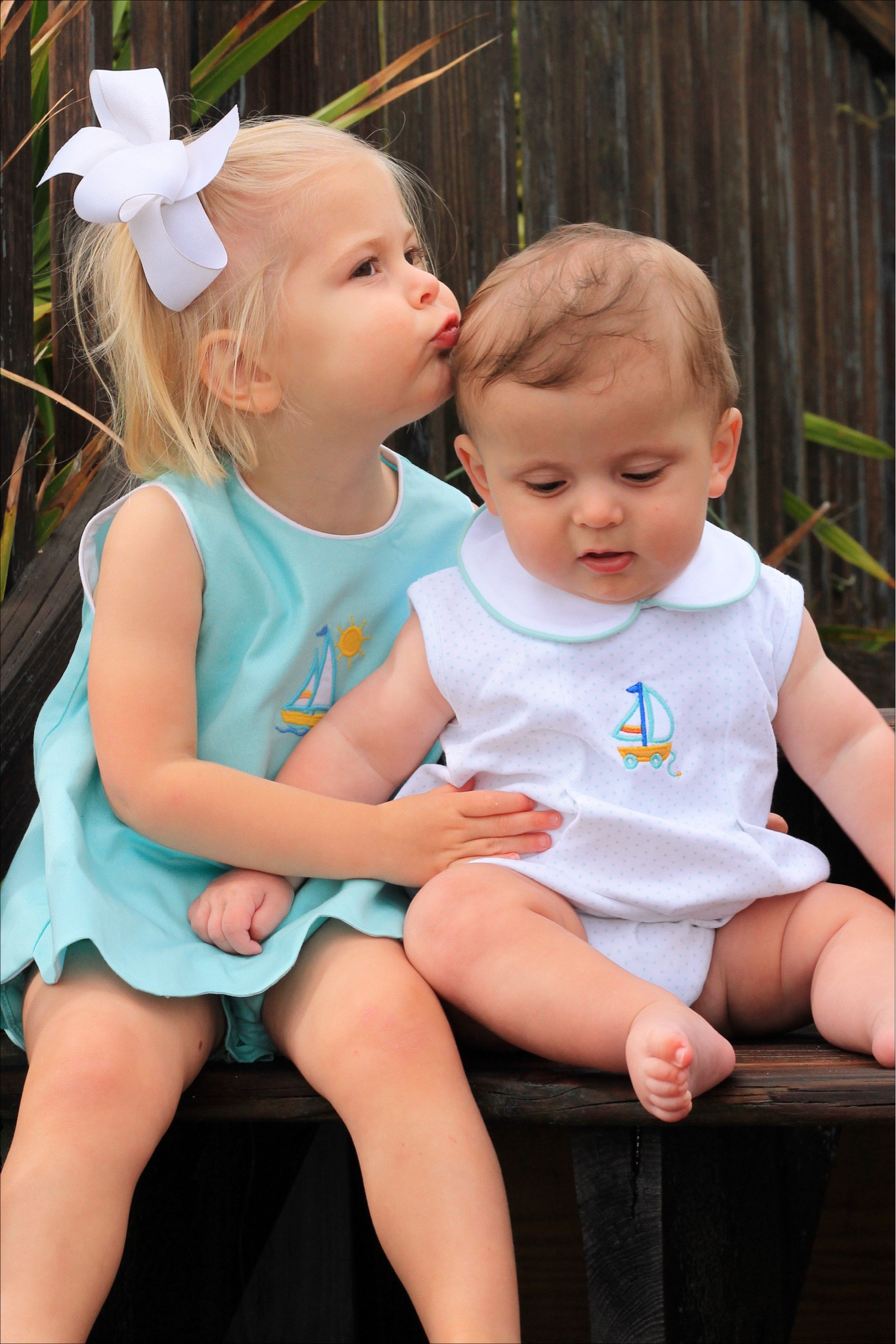 Give me all the matching outfits ⛵️☀️ My mama heart is overwhelmed with emotions about how big my babies are getting. It feels like yesterday I was pregnant for Francie’s first day of preschool and now her last day is next week. Begging time to slow down. 

Their outfits are @littleenglishclothing and I’m obsessed with these colors for summer. The back of Francie’s top has the sweetest bow 🎀 & Wesley’s bubble is  100% cotton & so stinking soft ☁️. I always size up in his bubbles so he can get a lot of wear out of them. 

Francie is in a 2T & WLK is in a 12mos 

✨ Sign up for their text promos because they’re having a quick 20% OFF sale today with code ‘MAYFLOWERS’

#LTKbaby #LTKfamily #LTKkids