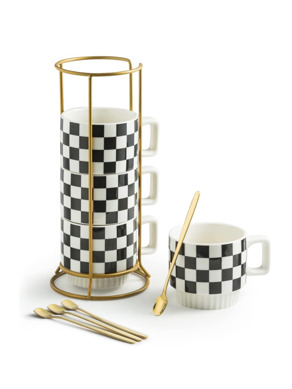 I love these cute mugs from Amazon! Set of four and a holder! So cute for a coffee bar area! 

#LTKGiftGuide #LTKhome #LTKHoliday