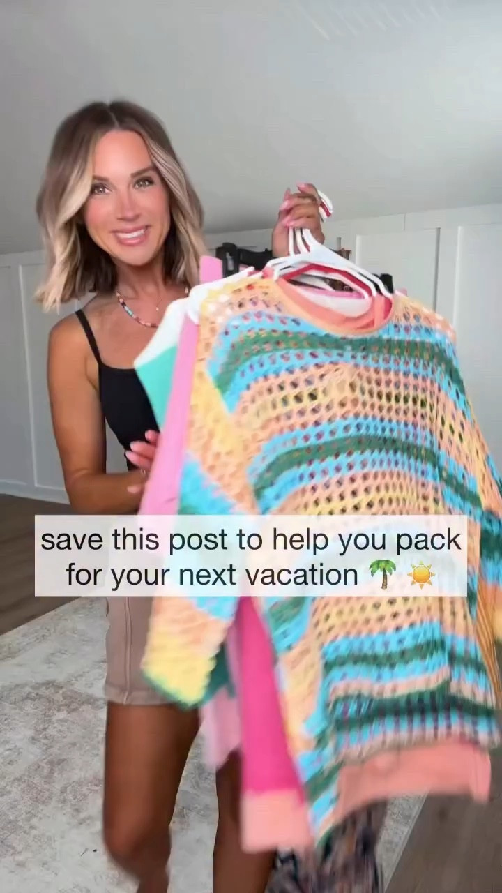 I’m sharing my go-to packing formula so you can mix, match, and actually wear everything you bring (no more “just in case” vacation outfits 🙃).

Think versatile pieces, easy layers, and outfits that go from day to night without overpacking 👏🏼

I’m 5’6 139lbs size small dress & tops, size 6/m bottoms, shoes all fit tts - also linking some similar pairs.  

 #LTKmomlife #LTKSeasonal #LTKTravel