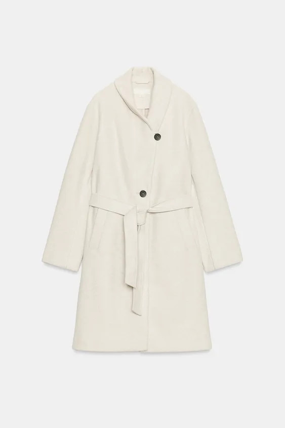 SOFT BELTED COAT | Zara US