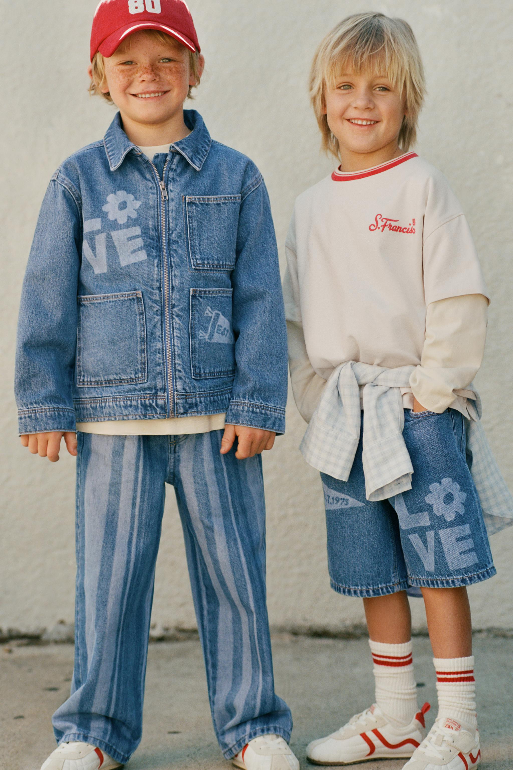 STRIPED WIDE-LEG JEANS | Zara UK