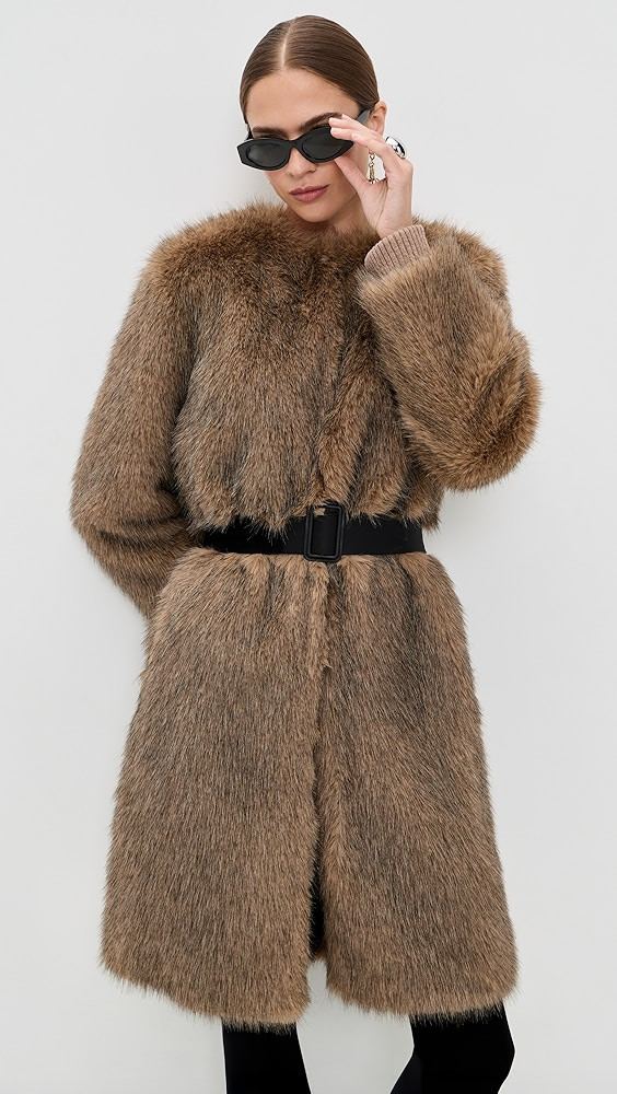 Khai Coat In Faux Fur | Shopbop