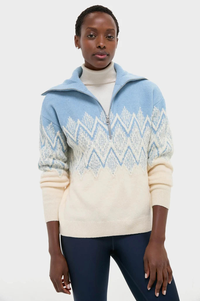 Ashley Blue Hedda Fairisle Half Zip | Tuckernuck (US)