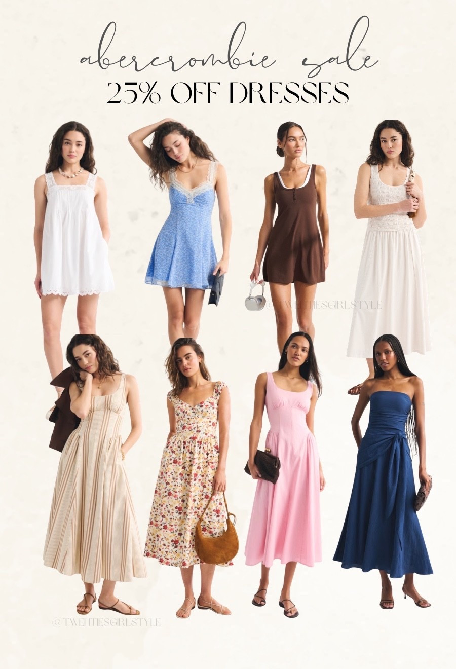 Abercrombie sale 25% off dresses. Use code AFLTK FOR EXTRA 20% off stackable. 

Summer style, summer dresses, mini dresses, midi dresses, sundresses, ￼

#LTKootd #LTKxAbercrombie #LTKSaleAlert