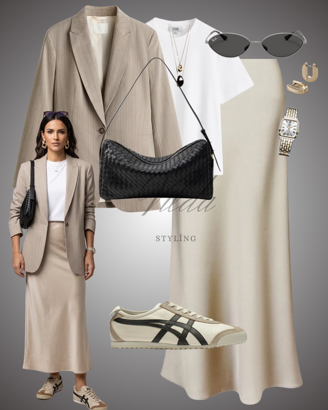 Neutral Tones & Texture Play ✨
Elevating the classic blazer with a silk maxi skirt and my favorite Onitsuka Tigers. This look is all about that effortless "Quiet Luxury" vibe—perfect for city strolls or a casual brunch. #StreetStyleLook #MinimalistFashion #OnitsukaTiger #SilkSkirt #SpringOutfits #NeutralStyle 

#LTKspring #LTKstyletip #LTKeurope