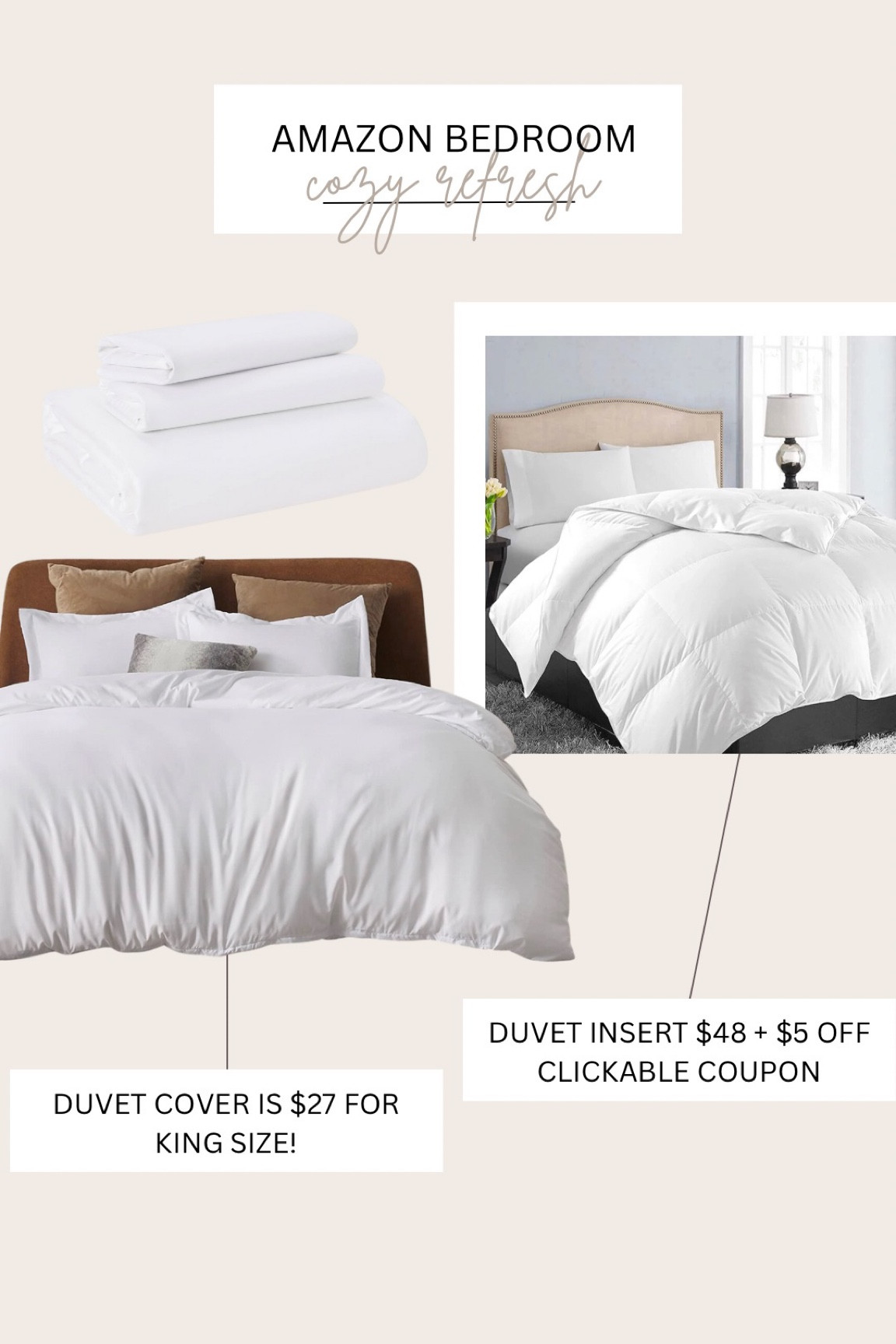 Amazon Bedroom Finds 💕 


Queen Carlene, bedroom, duvet, cozy finds, home finds 

#LTKSeasonal #LTKhome #LTKunder50