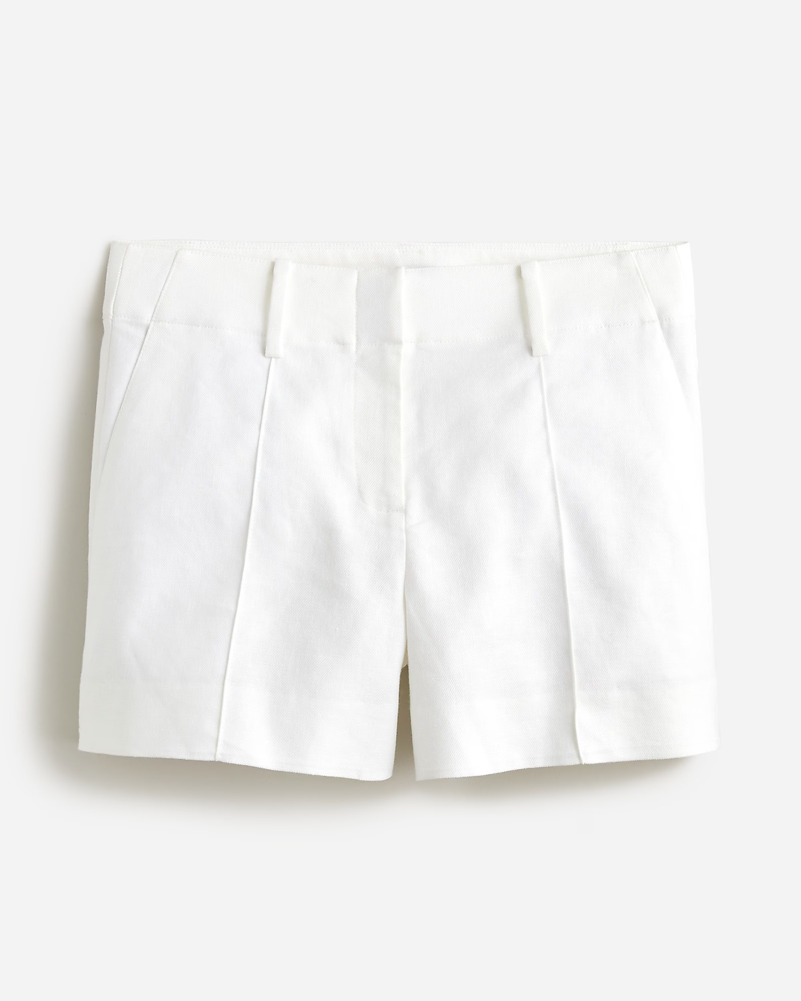 Pintuck suit short in stretch linen blend | J. Crew US